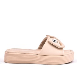 Sandale compensé en corde