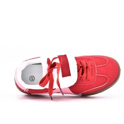 Basket mix matière à lacet