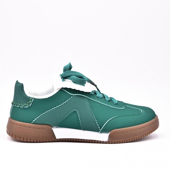 Basket mix matière à lacet