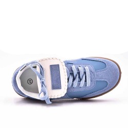 Basket mix matière à lacet