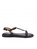 Sandals in faux leather for women