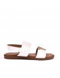 Sandals in faux leather for women