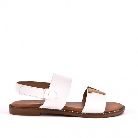 Sandals in faux leather for women