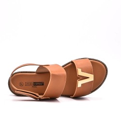 Sandals in faux leather for women
