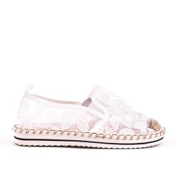 Basket sans lacet en textile pour femme