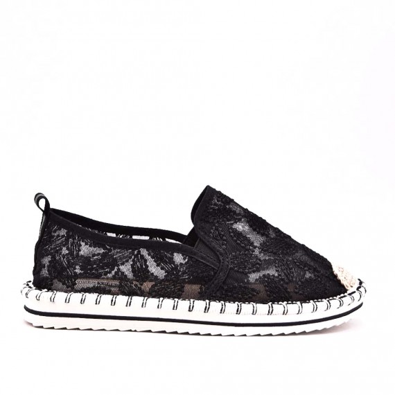 Basket sans lacet en textile pour femme