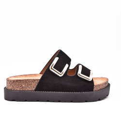 Faux suede sandal for women