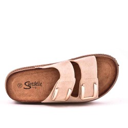 Faux suede sandal for women