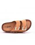 Faux suede sandal for women