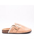 Pantoufle mule brodée