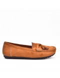Mocassin femme en simili daim