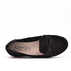 Mocassin femme en simili daim