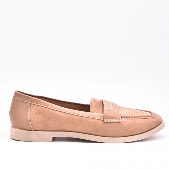 Mocassin bi-matière