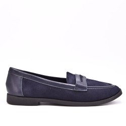 Mocassin bi-matière 