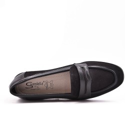 Mocassin bi-matière