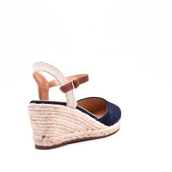 Wedge sandal with espadrille sole