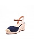 Wedge sandal with espadrille sole