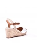 Wedge sandal with espadrille sole