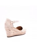 Sandale compensée à semelle espadrille