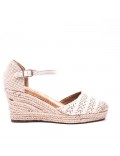 Wedge sandal with espadrille sole