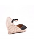 Wedge sandal with espadrille sole