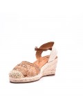 Wedge sandal with espadrille sole