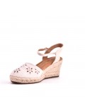 Wedge sandal with espadrille sole