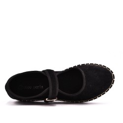 Women's faux leather ballerina