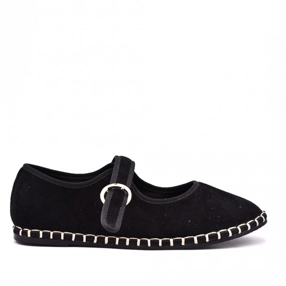 Women's faux leather ballerina