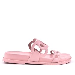 Sandale homme en simili cuir