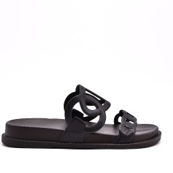 Sandale homme en simili cuir
