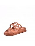 Man sandal in faux leather