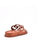 Man sandal in faux leather