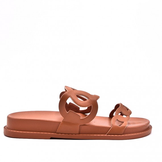 Sandale homme en simili cuir