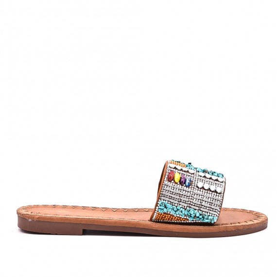 Claquette plate pour femme