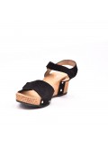 Wedge sandal faux suede