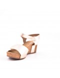 Wedge sandal faux suede