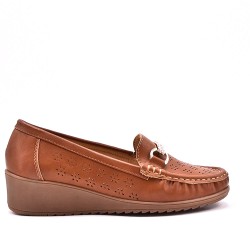 Mocassin en simili cuir
