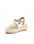 Wedge sandal with espadrille sole