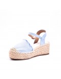 Wedge sandal with espadrille sole