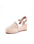 Wedge sandal with espadrille sole