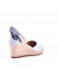 Wedge sandal with espadrille sole
