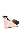Wedge sandal with espadrille sole