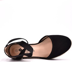 Wedge sandal with espadrille sole