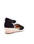 Wedge sandal with espadrille sole