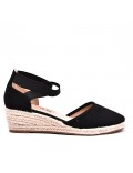Wedge sandal with espadrille sole