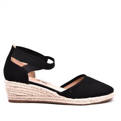 Wedge sandal with espadrille sole