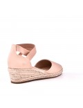 Wedge sandal with espadrille sole