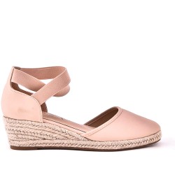 Wedge sandal with espadrille sole