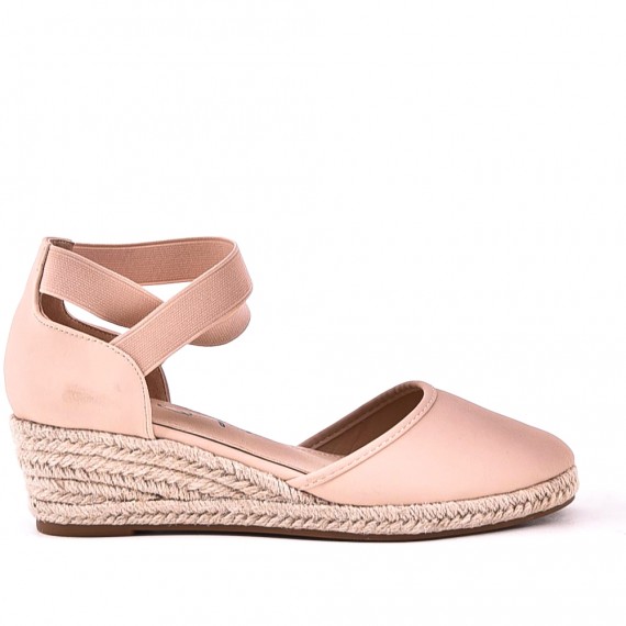 Wedge sandal with espadrille sole